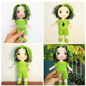 Custom pop star doll, Singer Doll crochet, Musican Amigurumi, Funko pop! Music crochet, Gifts for music lover, for Christmas, Birthday...