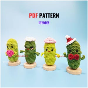 Motif de cornichons au crochet sans couture avec une rose et une marguerite sur le dessus, coeur câlin, décorations mignonnes pour la maison/bureau, cartes imprimables, étiquette cadeaux
