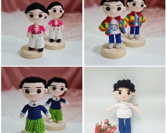 Custom Crochet Singer Doll, Personalized Plush Gift, Pop Star Inspired Toy, Music Fan Gift, Birthday or Christmas Present