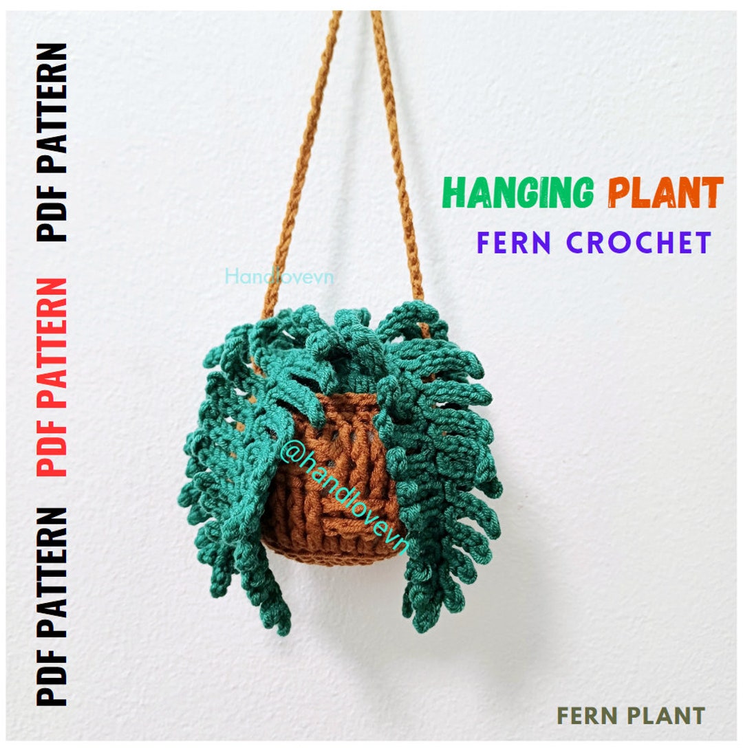 PATTERN: Car Hanging Plant With Fern Leaf, Succulent Plant Crochet, Cute Car  Accessories for Women, Plant Lover Gifts, Home Decor, Car Gifts 