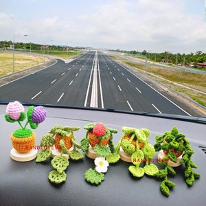 Car Vent Clip crochet, Knitted Flowers, cute car decor, Car Accessories for Women, Mother&#39;s day gift, Gifts for Christmas, birthday, new car