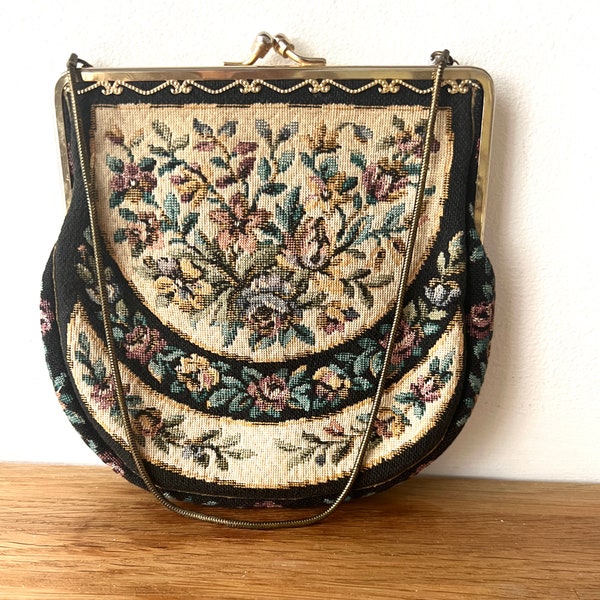 Borsa da sera con arazzo vintage degli anni '60