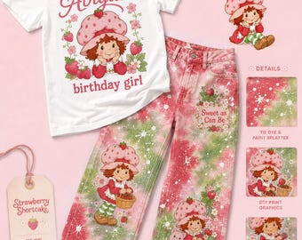 PLEASE READ DESCRIPTION Girls Strawberry Girl Birthday Outfit