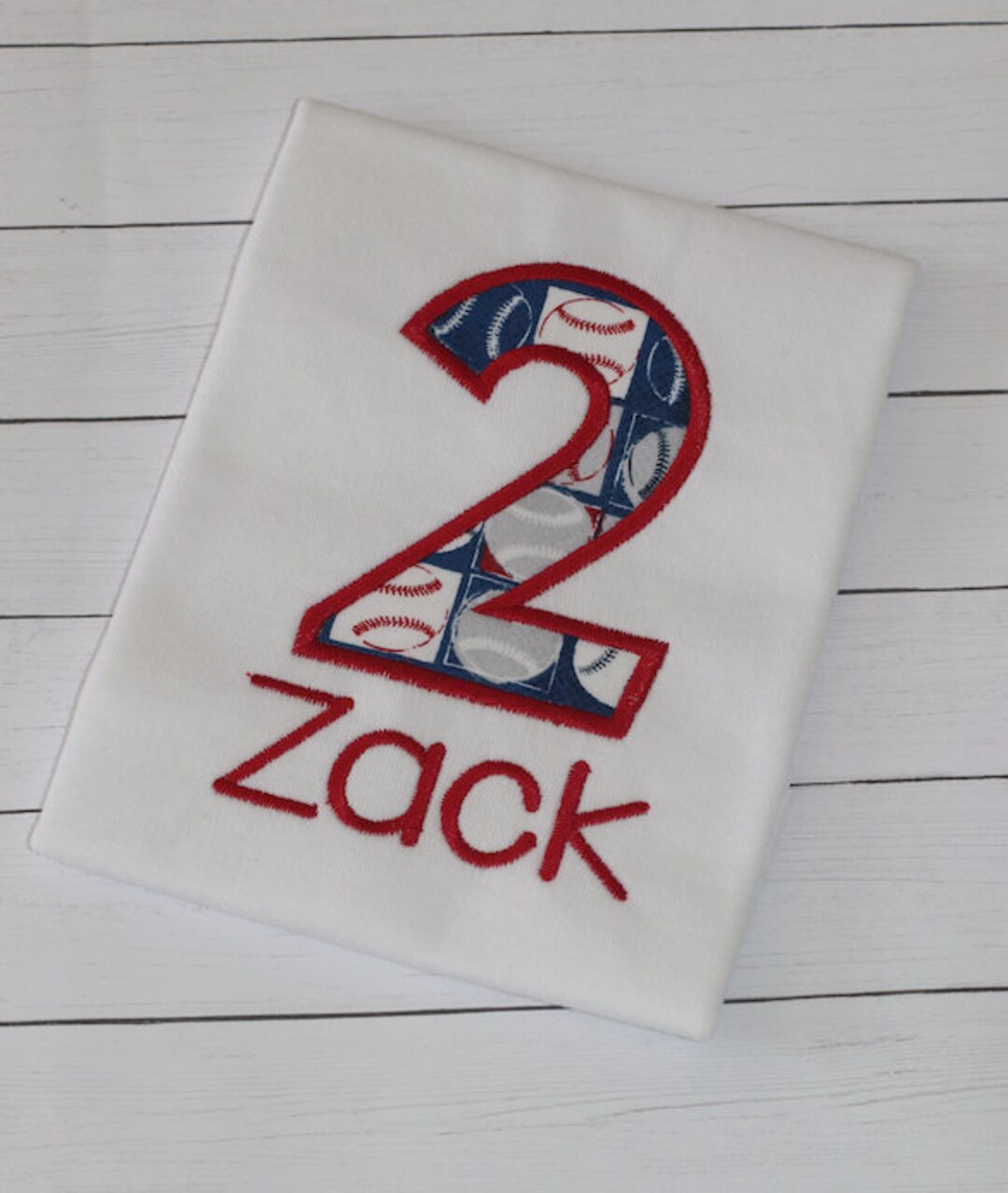 Personalized Baseball Birthday Shirt for Boys/baseball Birthday Shirt for Kids/embroidered