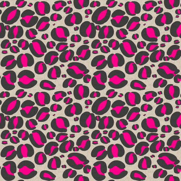 Cheetah | Leopard | Print | PNG File | Sublimation Design for Digital Download and Printable  | Hot pink | Seamless Repeated Pattern
