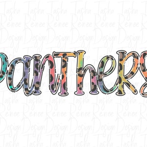 Panthers | Leopard/Cheetah print  | PNG File | Sublimation Design for Digital Download and Printable