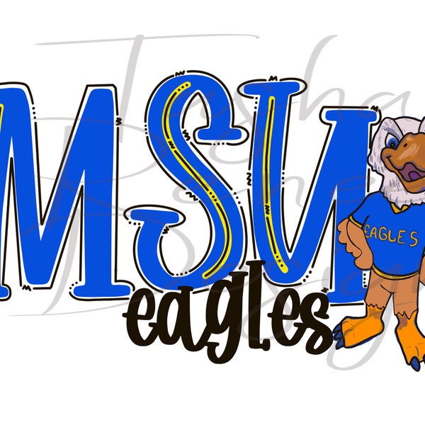 Eagles | MSU | PNG File | Sublimation Design for Digital Download and Printable | Morehead State University