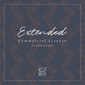 Extended Commercial License for a SINGLE item | Unlimited sale | No credit required | Please provide information below