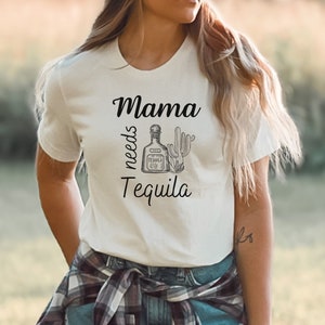 Funny Cinco De Mayo Drinking Mom Mama Needs A Tequila Funny T-Shirt Funny Cinco De Mayo Drinking Mom Mama Needs A Tequila Funny T-Shirt