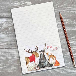 Woodland Animals To-Do List Notepad: Whimsical Stationery Note Pad