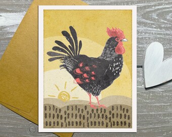 A Pack of 5 folded Notecards with Envelopes From an Original Watercolour Painting Farm Bird Stationery Rhode Island Red Rooster Notecards A Pack of 5 folded Notecards with Envelopes From an Original Watercolour Painting Farm Bird Stationery Rhode Island Red Rooster Notecards