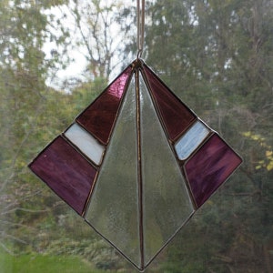 Art Deco Stained Glass Square