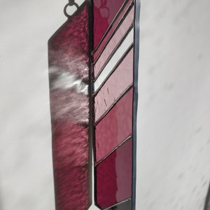 Minimalist Purple Ombre Glass Art