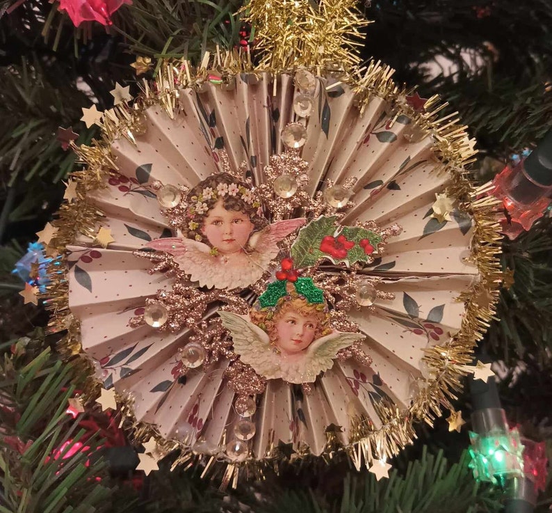 Heavenly Harmony A Duo of Sweet Angels Christmas Ornament / Serenading Angels A Duet Christmas