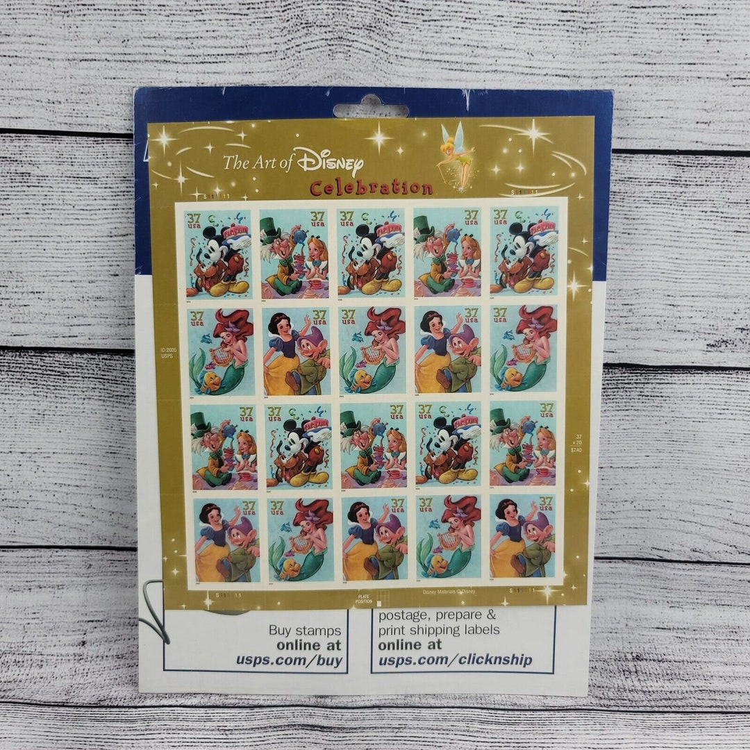 The Art of Disney Celebration Mint Sheet of 20 37 Cent Etsy
