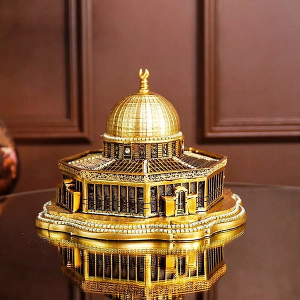 Masjid al-Aqsa Dome of the Rock, Ramadan Home Gift, Trinket Islamic Gift Set, Islamic Decorative Object Ornament