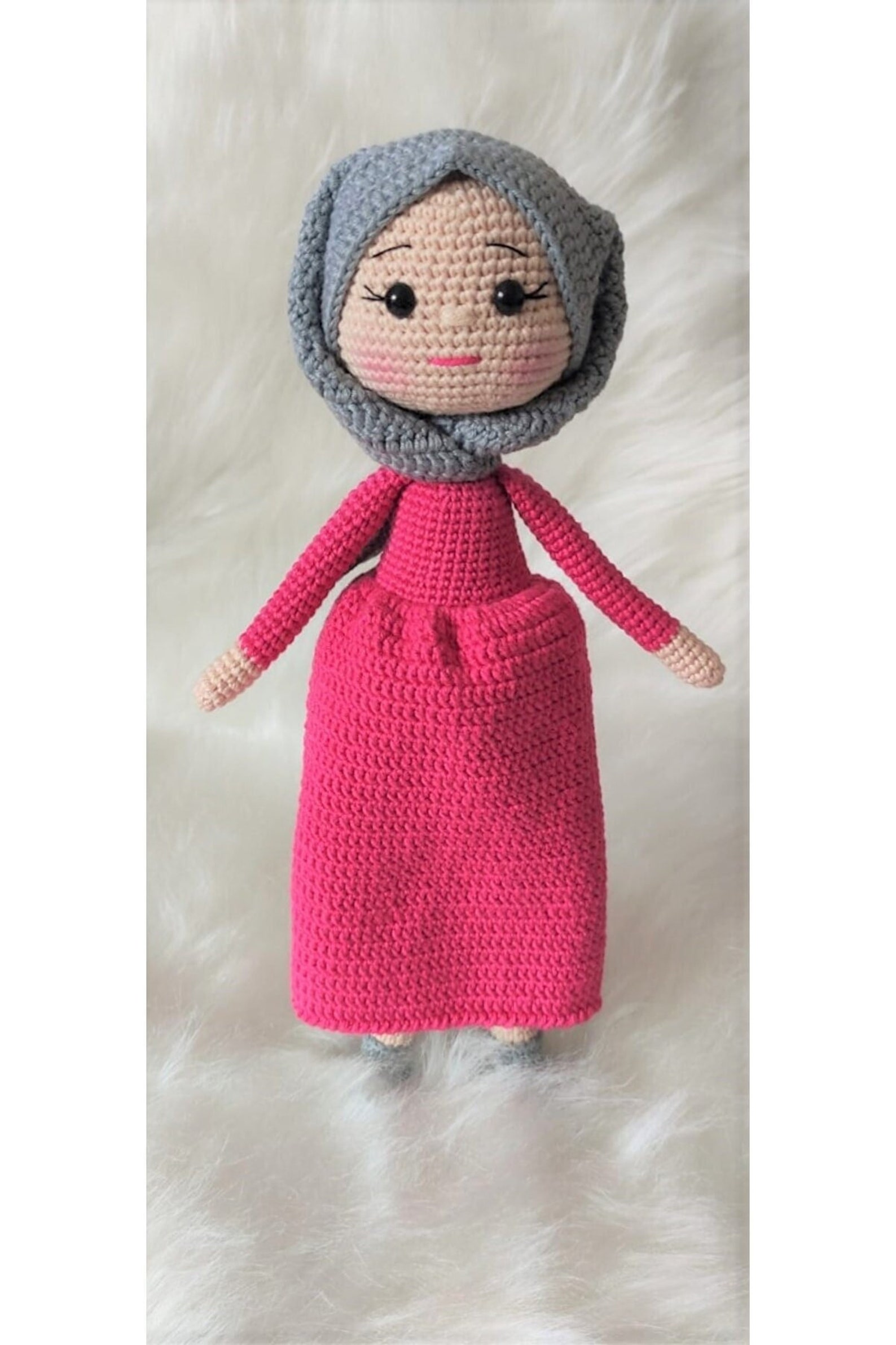 Crochet Hijab Doll Amigurumi Muslim Doll Doll In Hijab Etsy 