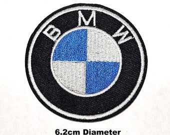 BMW Embroidered Patch Self Adhesive Motorcycle Car Logo Stickers on Fabric