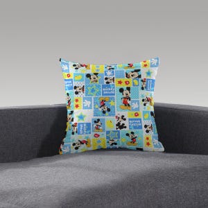 Mickey Mouse Pattern Short Plush Pillow