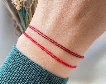 Red string of fate - evil eye - red kabbalah - friendship bracelets