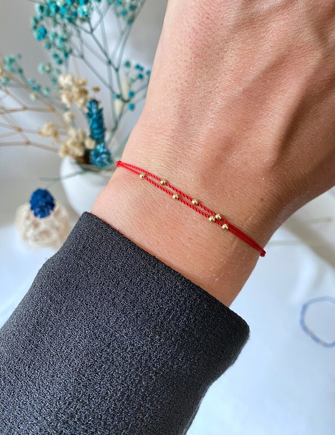 Classic Gold 7mm Bead Bracelet main image 0