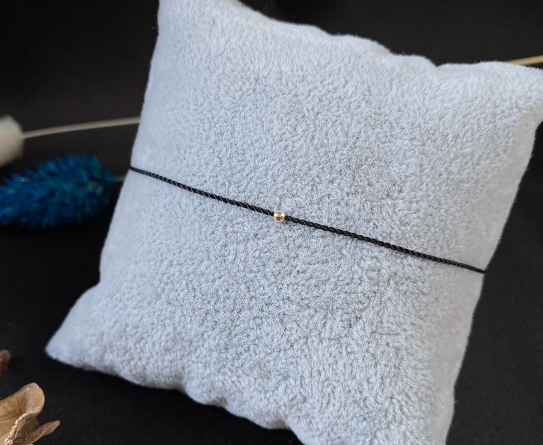 14k Gold Diamond Cut Red String Bracelet Silk Cord Red Etsy