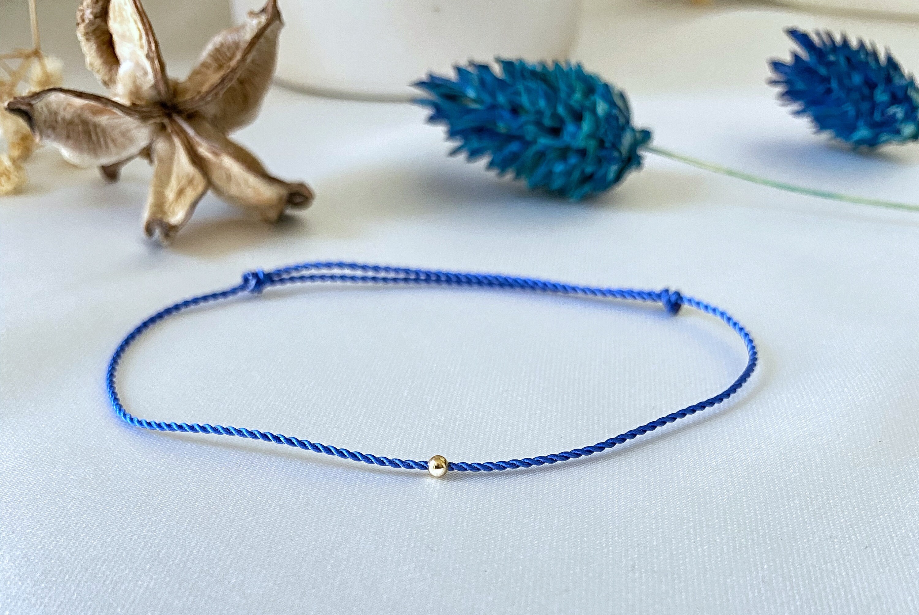 14k Gold Red String Bracelet Silk Cord Red String Bracelet Etsy