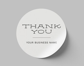 Custom Thank You Stickers | 2 inch Thank You Stickers | Personalized Business Labels | Custom Stickers