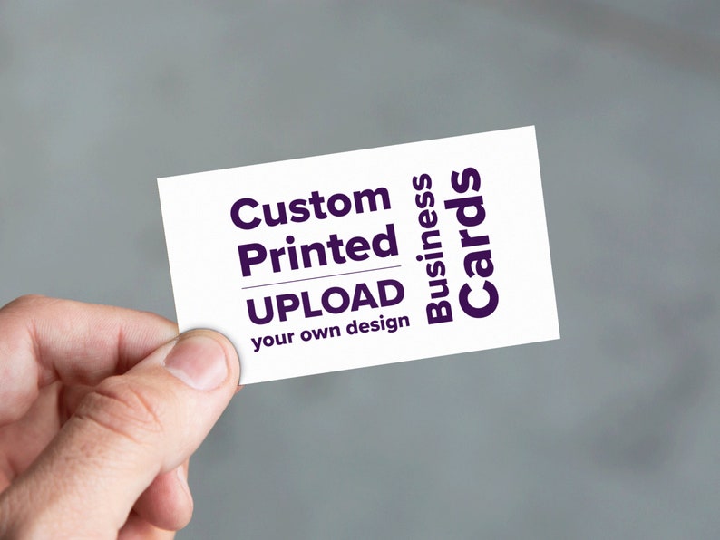 Custom Printed Business Cards Personalized Calling Cards Etsy