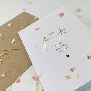 Klappkarte Mama | Beste Mama | Muttertag | Goldene Folie | A6