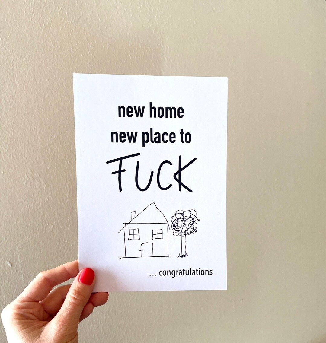 Lustiger Spruch Karte zum Umzug Einzug new home new place to Etsy.de