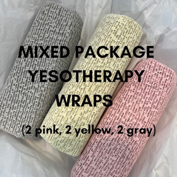 Yesotherapy Body Wraps Slimming Body Wrap Fat Reduction Body Wrap Wholesale Body Wraps (INCLUDES 6 WRAPS per order-2 Pink, 2 Yellow, 2 Gray)