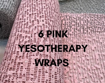 Yeso Body Wraps Slimming Body Wrap Fat Reduction Body Wrap Wholesale Body Wraps Yesotherapy  (INCLUDES 6 WRAPS per order-6 PINK wraps)