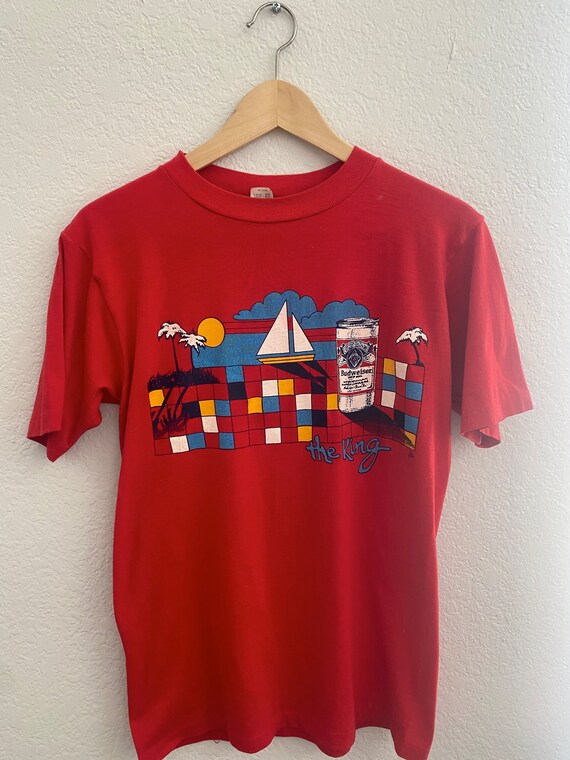 Vintage Budweiser Red T Shirt - image 1