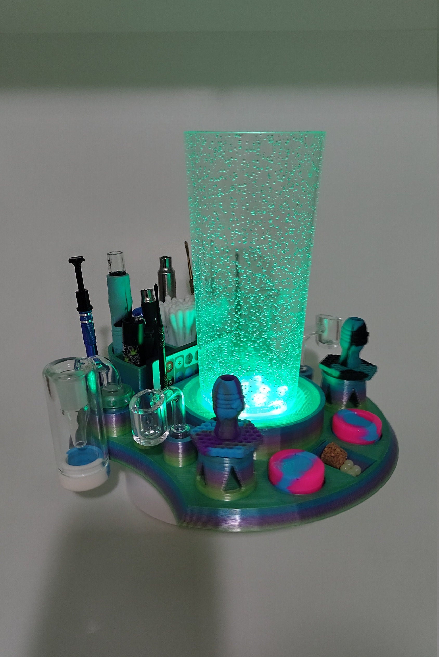 Light up Dab Station 25 / 710 Organizer / Dab Tool Organizer - Etsy