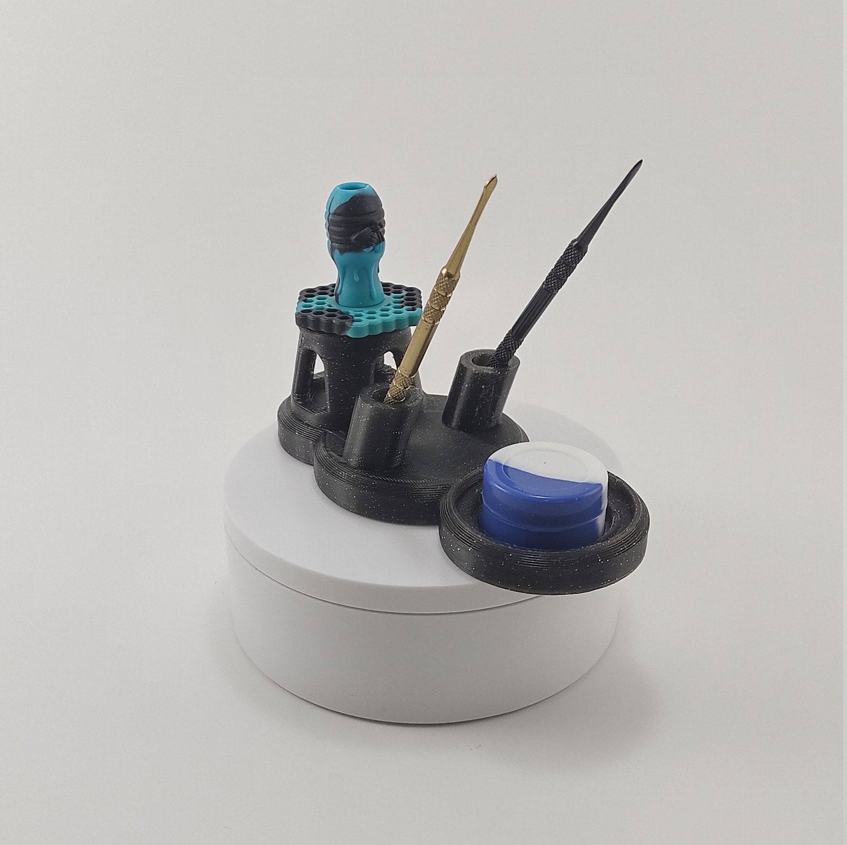 Dab Station (7) / 710 Organizer / Dab Tool Organizer / 420 stoner gifts / Dab Accessories / Carb Cap Holder / Banger Holder