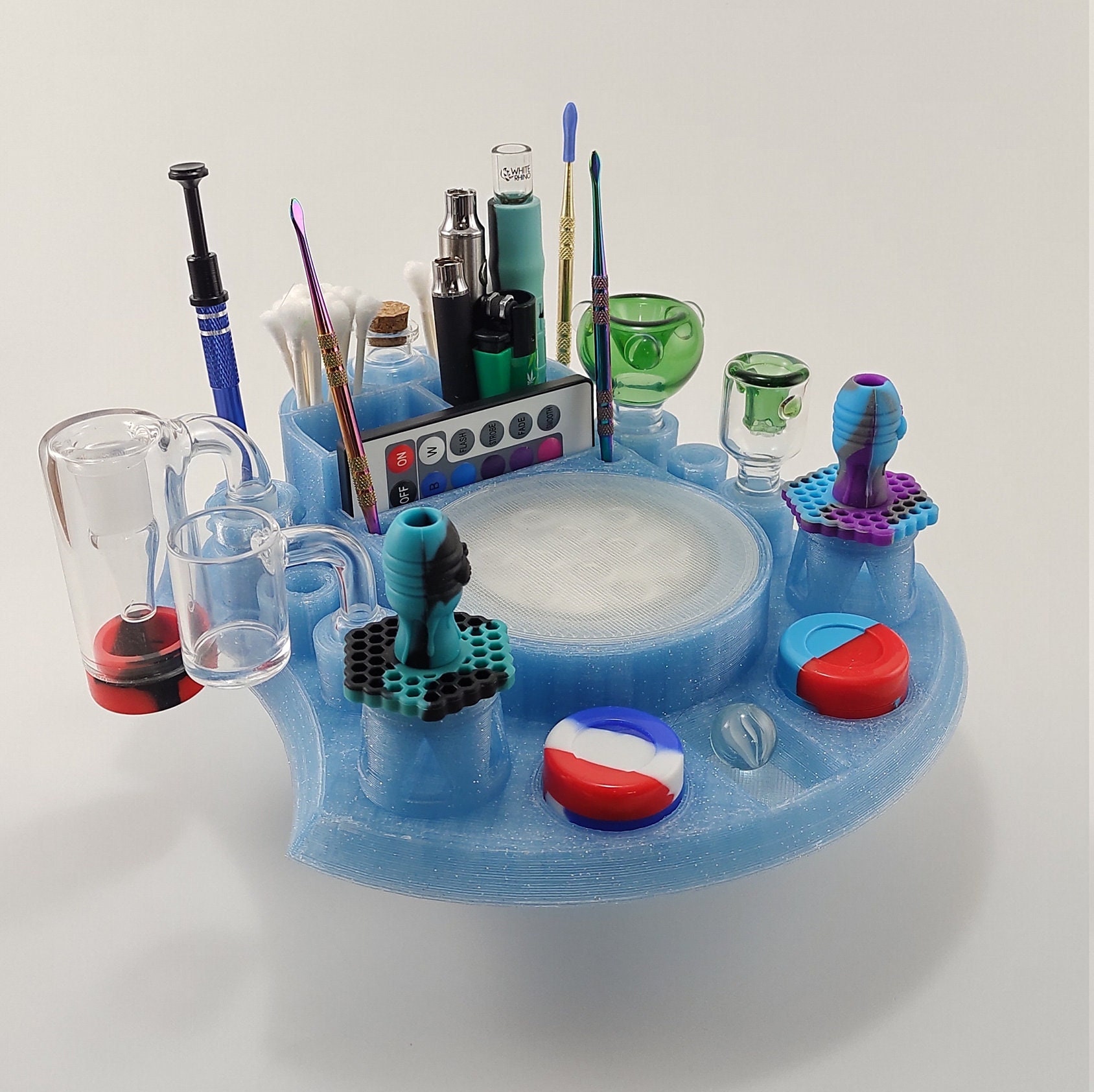 Light up Dab Station 25 / 710 Organizer / Dab Tool Organizer - Etsy