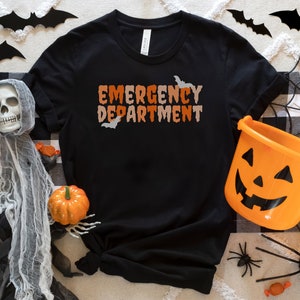 Halloween Emergency Department Shirt, Halloween ER Nurse Tshirt, Emergency Room Tech Gift, ER Tech shirt, Halloween Emergency Nurse Gift