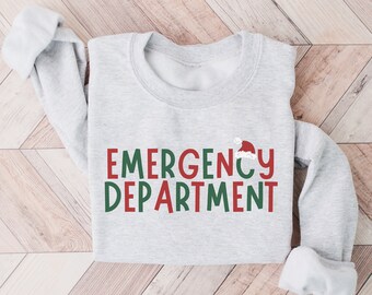 Emergency Department Sweatshirt, ER Nurse, Emergency Room Tech Gift, ER Tech Sweatshirt, Emergency Nurse Crewneck, Emergency Nurse Gift, ER