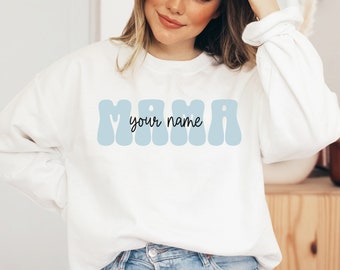 Custom mom sweatshirt, custom mom shirt, Mama sweatshirt, Mom shirt with names, mothers day gift, mothers day shirt mama shirt, new mom gift