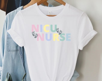 Nicu Nurse Shirt for work, Neonatal Nurse tshirt, NICU RN Preceptor Gift, custom ICU Nurse Shirt, Neonatal icu Nurse Gift for Coworker, tee