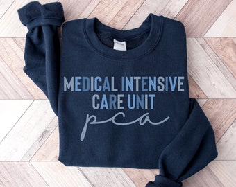 MICU Nurse Crewneck Sweatshirt for Medical icu Shirts Tshirt, MICU Team, MICU nurse sweater, Medical Intensive Care Unit Nurse Sweatshirt