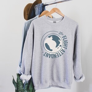 Flight Attendant Sweatshirt, Gift for Flight Attendant, Stewardess Sweatshirt, Stewardess Gift, Flight Attendant Shirt, Flight Attendant Tee