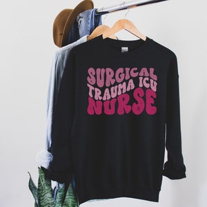 Surgical Trauma Intensive Care Unit Nurse Crewneck Sweatshirt, Surgical Trauma ICU Sweater, Gift for STICU nurse, STICU team, icu nurse