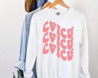 CVICU Nurse Crewneck Sweatshirt for Cardiac icu Shirts Tshirt, CVICU nurse sweater, Cardiovascular Intensive Care Unit Nurse Sweatshirt