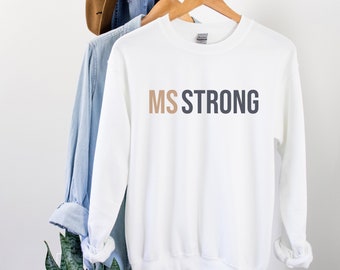 Sudadera de esclerosis múltiple, ms Strong, mes de concientización sobre la esclerosis múltiple, mes nacional de la EM, conciencia de la EM, camisa de miembro de la familia de la EM