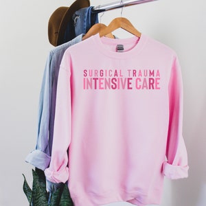 Surgical Trauma Intensive Care Unit Nurse Crewneck Sweatshirt, Surgical Trauma ICU Sweater, Gift for STICU nurse, STICU team, icu nurse
