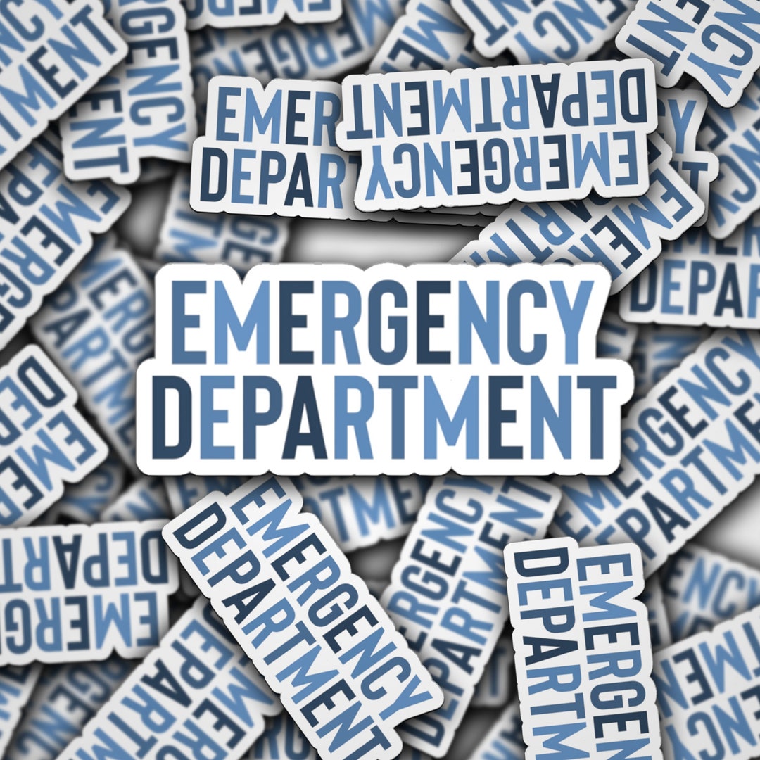 Emergency Department Stickers, ER Nurse, Emergency Room Tech Gift, ER ...