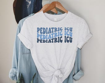 Pediatric ICU Nurse Shirt, PICU Nurse Tshirt, PICU Team Squad Crew, Pediatric Intensive Care Unit Nurse Tshirt, Nurse Gift, Nursing Shirt