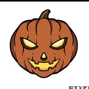 Zucca - Twitch/Discord Emote - Halloween Theme Emote - Digital Download